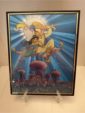 Disney Aladdin Poster Art - Blue & Gold